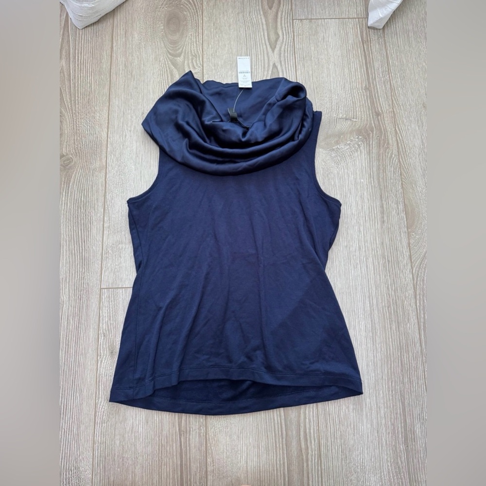 WHBM Passporter Sleeveless Cowl Neck Tank - Picture 3 of 6